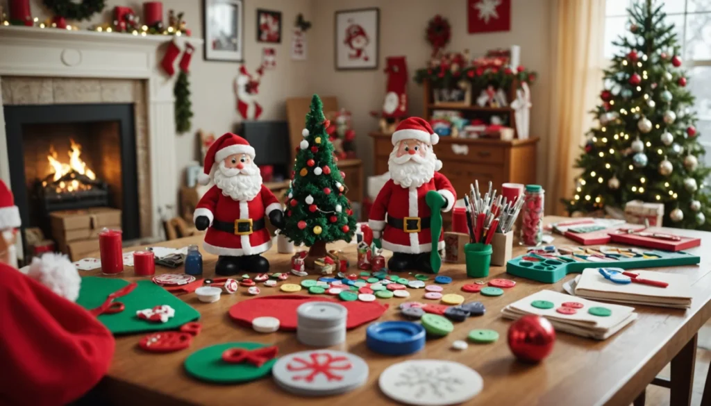 bricolage tête de père noel