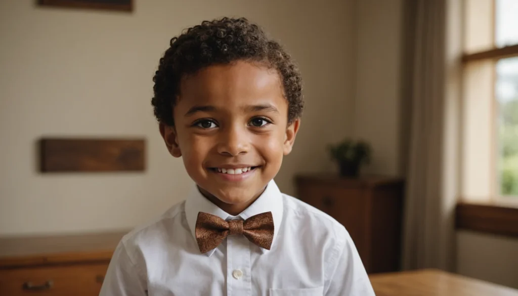noeud papillon bois enfant