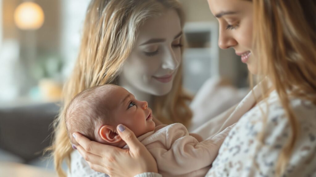 bébé œil qui coule transparent
