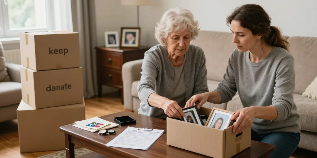 vider maison après départ en maison de retraite