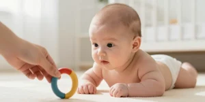à quel âge bébé suit du regard