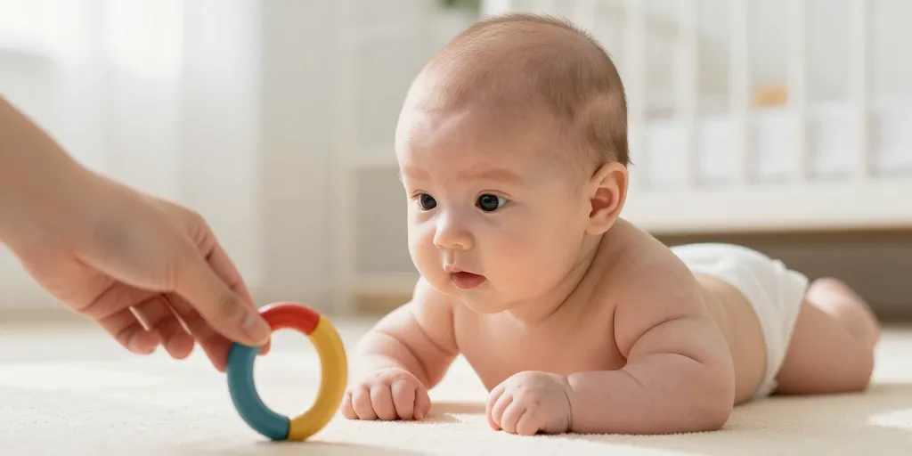 à quel âge bébé suit du regard