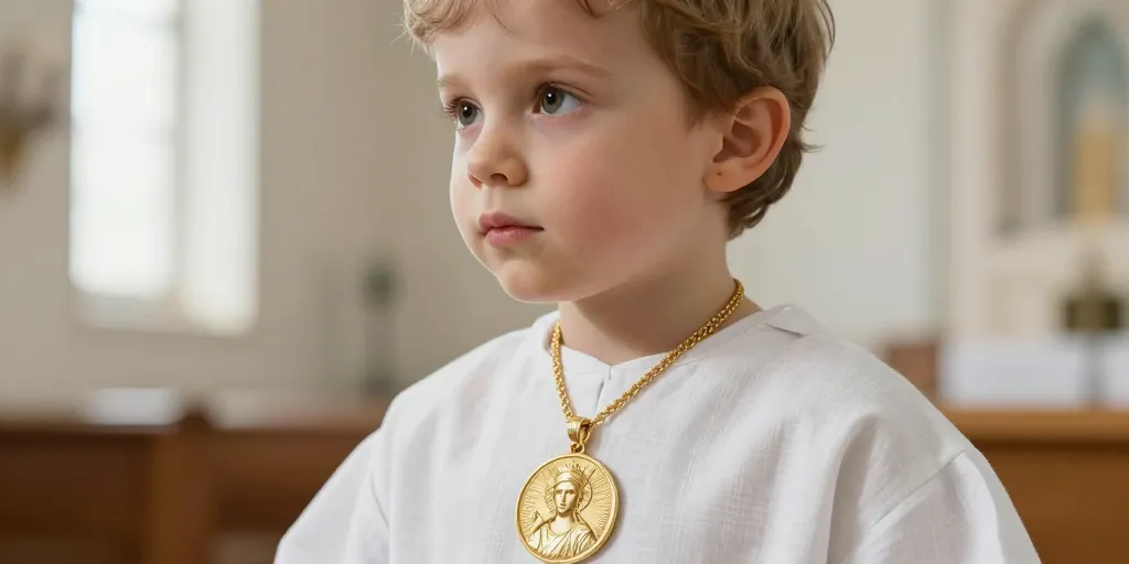 La médaille de saint patron : comment choisir le bijou baptismal qui raconte l'histoire de votre enfant